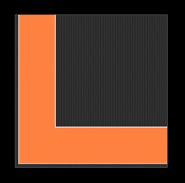 Abb. AnTherm Modellierung der Vollziegel Wankante – 2D Elemente Fenster